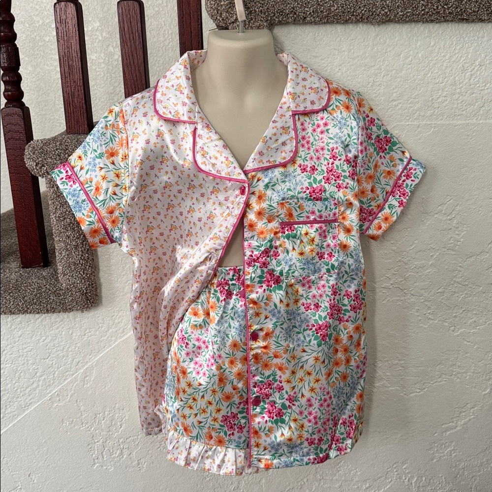 BMagical By BTween Girls Floral Print Pajama Set NWT Size 10